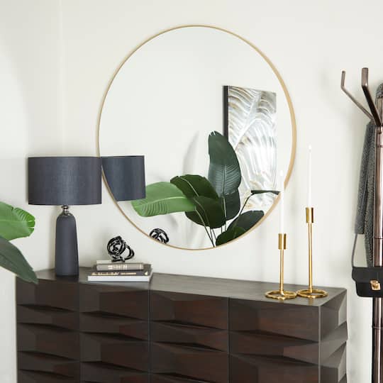Gold Contemporary Wall Mirror